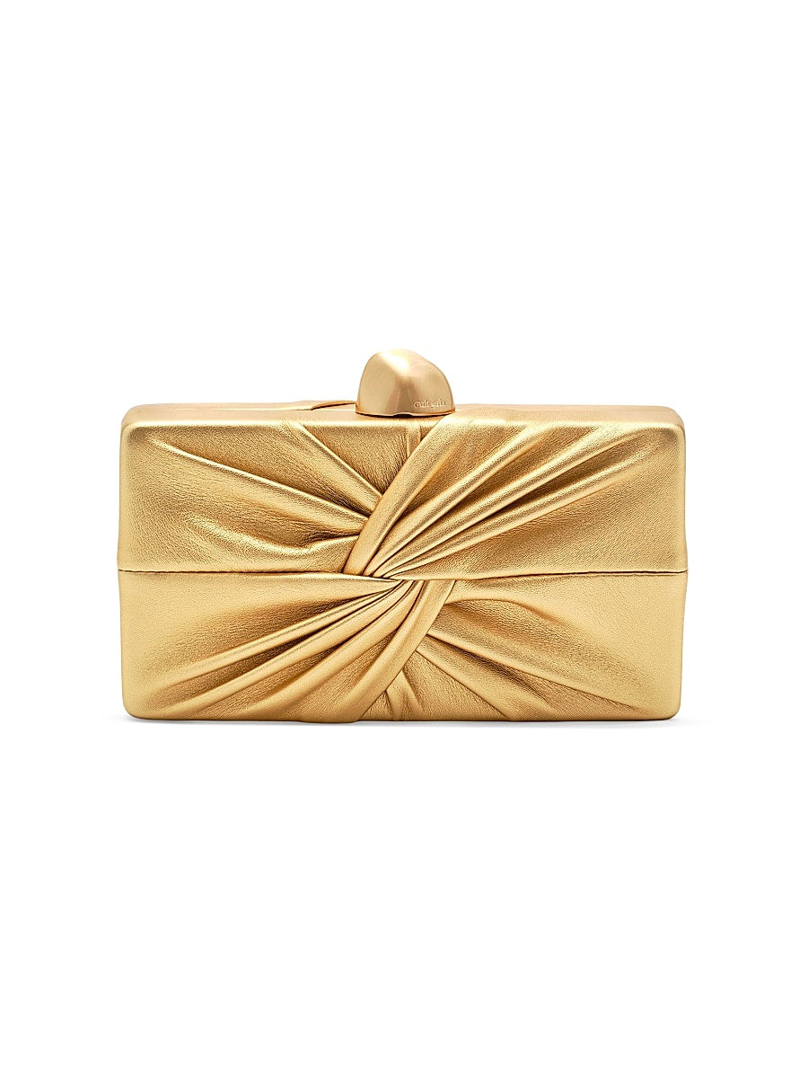 Lisse Knotted Leather Clutch