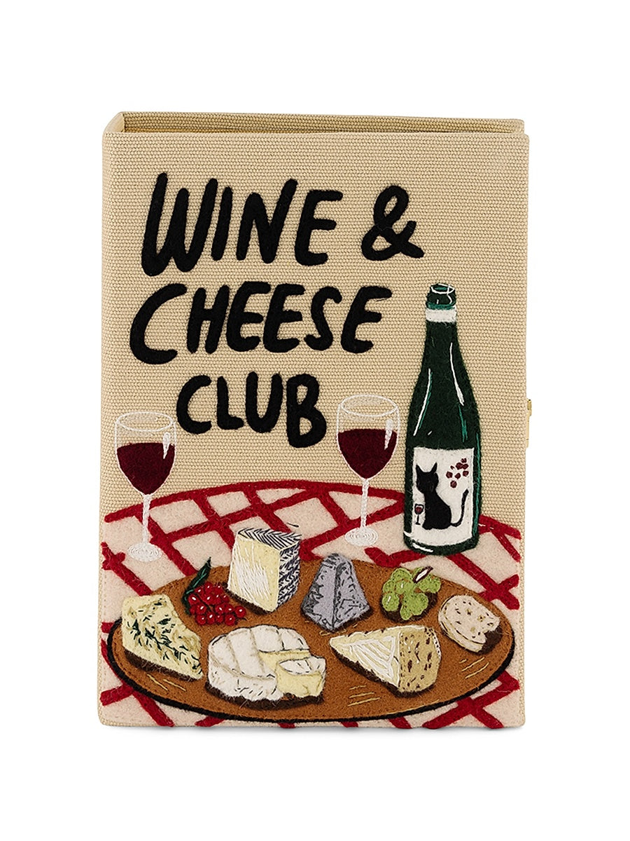 Wine And Cheese Club Book Clutch