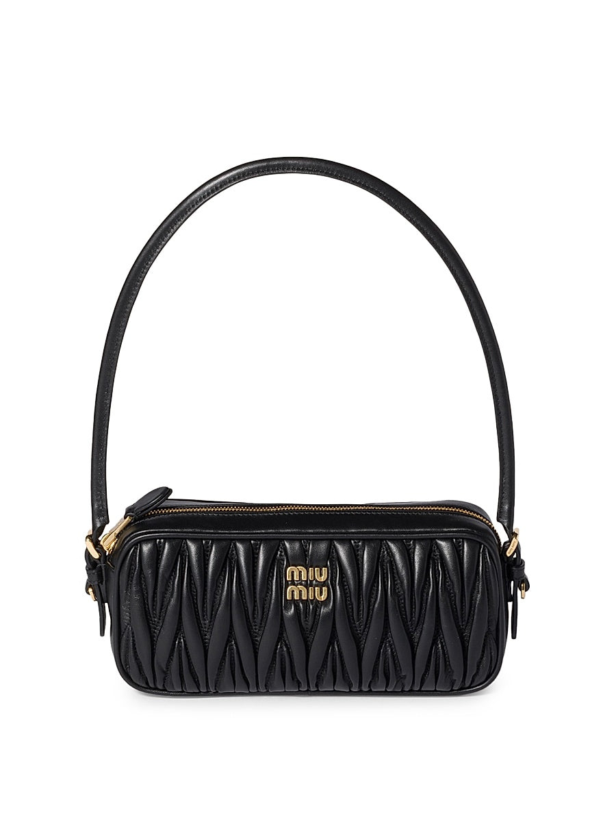 Matelassé Nappa Leather Pouch