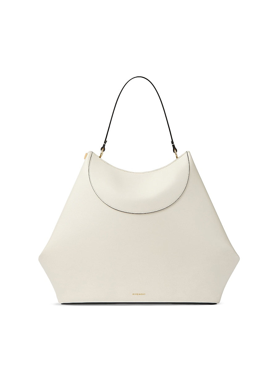 Facet Top Handle Bag in Leather