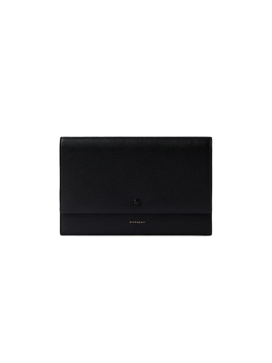 Day Flat Pouch in Grained Leather