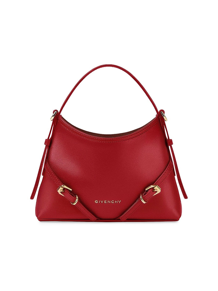 Nano Voyou Top Handle Bag in Shiny Leather