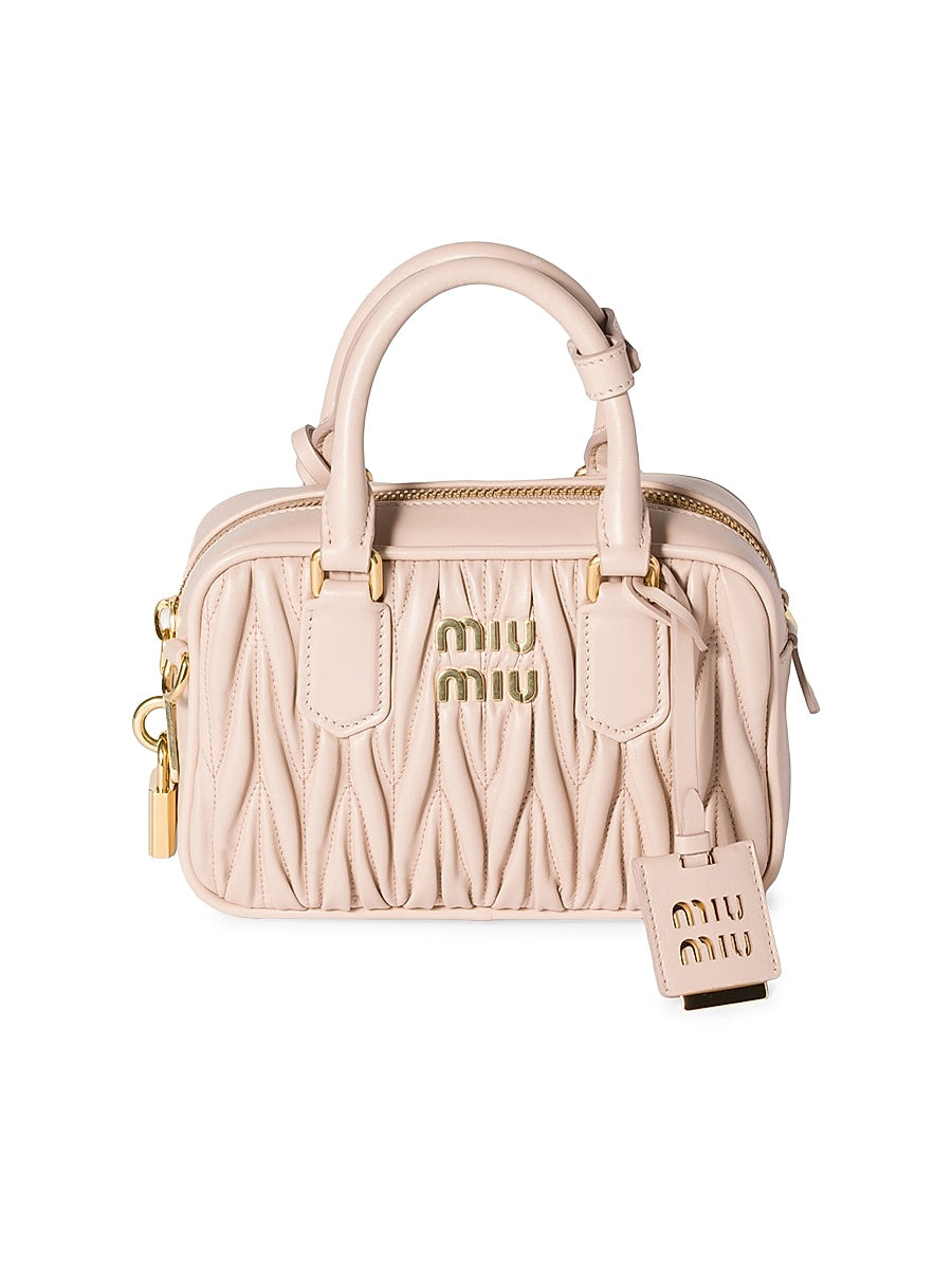 Arcadie Matelassé Nappa Leather Top Handle Bag