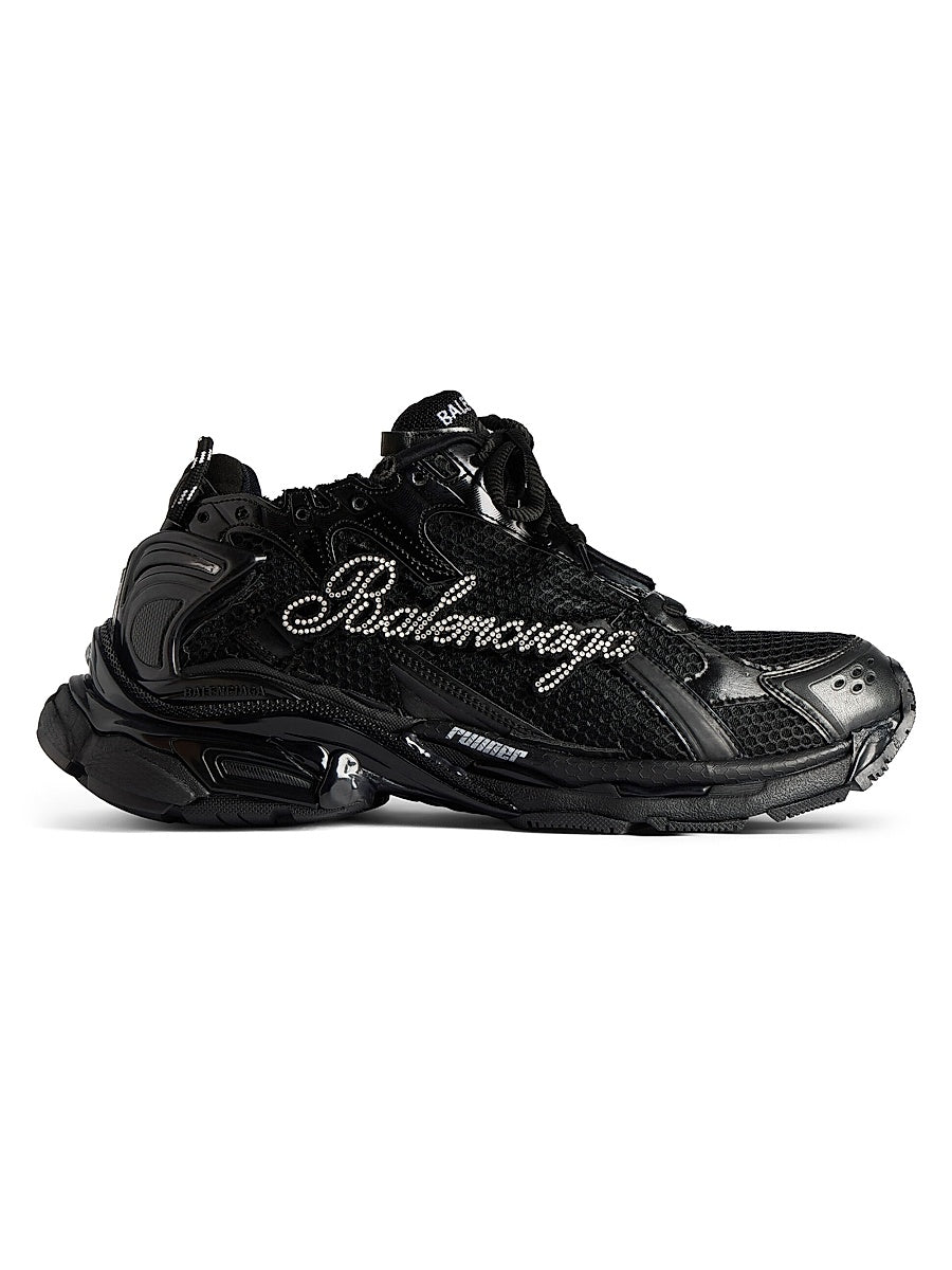 Runner Sneakers with Rhinestones
