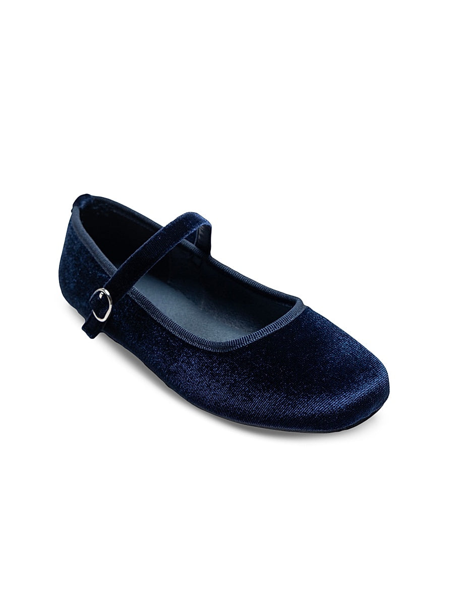 Little Girl's & Girl's Michelle Satin Velvet Flats