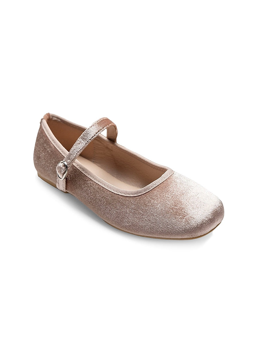 Little Girl's & Girl's Michelle Satin Velvet Flats