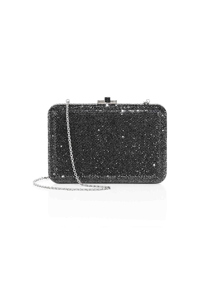 Slim Slide Crystal Clutch