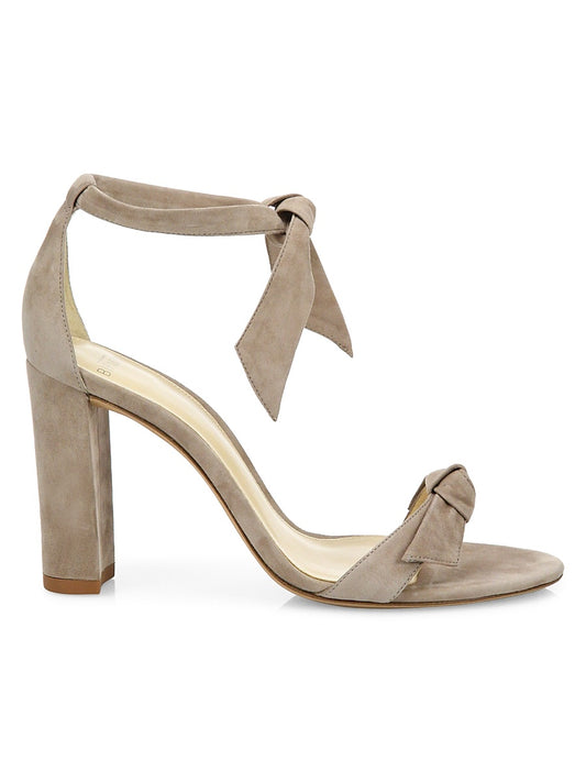 Clarita Bow Suede Sandals