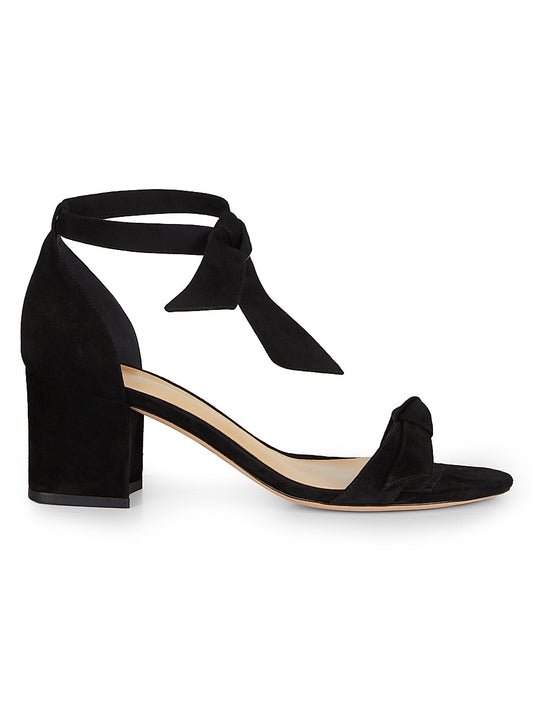 Clarita Bow Suede Sandals