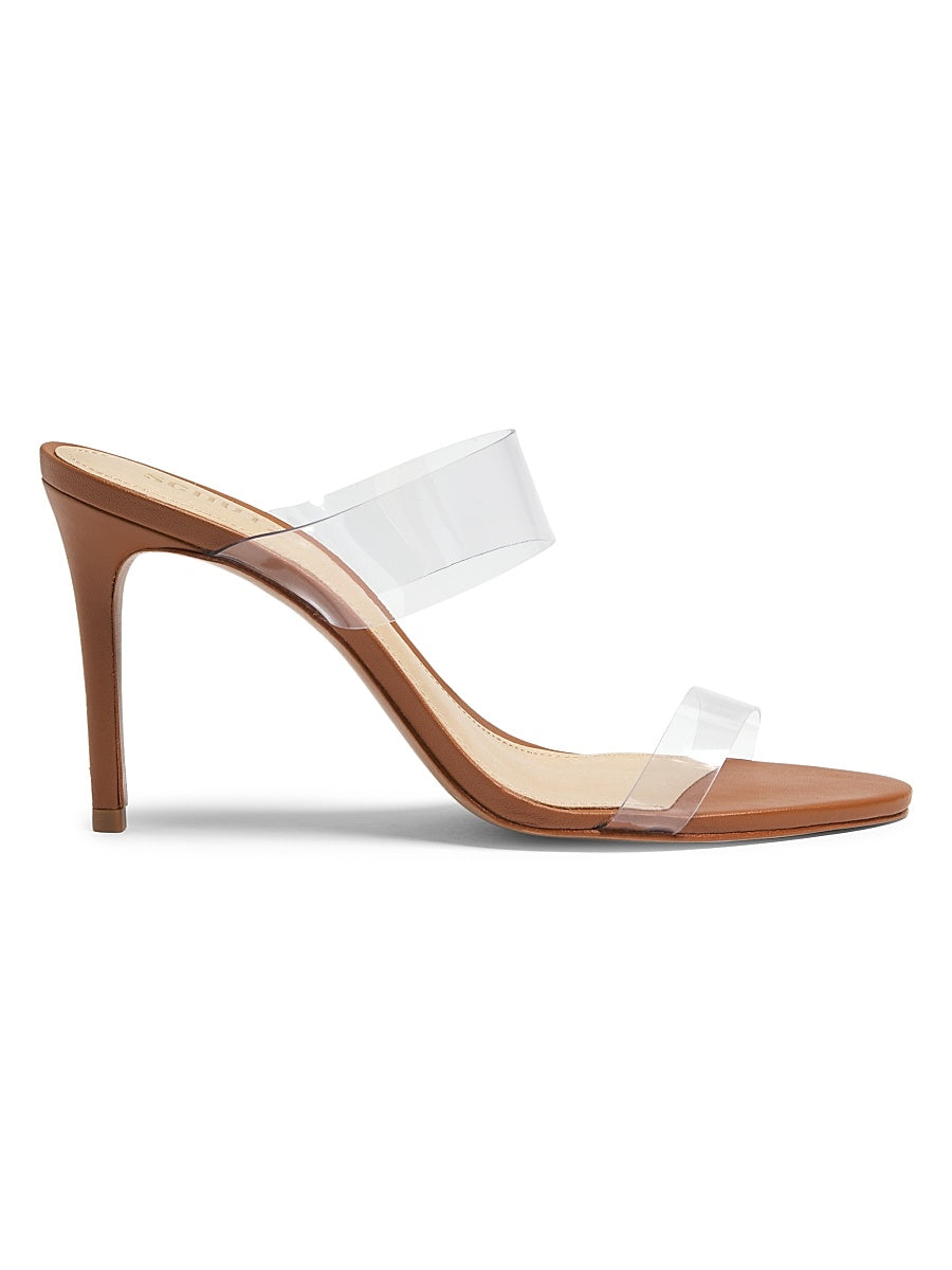 Ariella 100MM Transparent Vinyl Mules