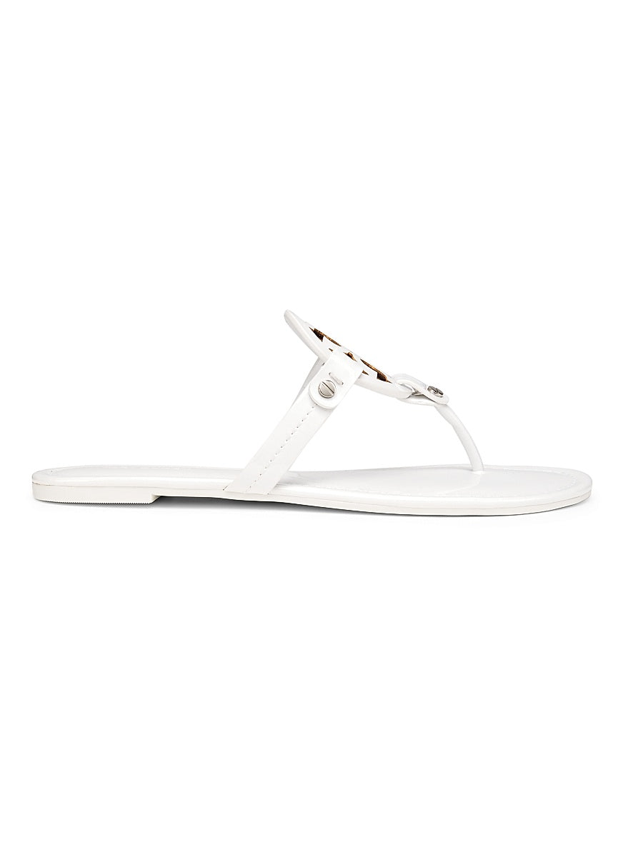 Miller Patent Leather Thong Sandals