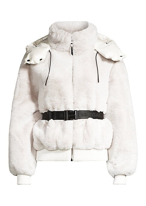 Tori Belted Faux Fur Jacket