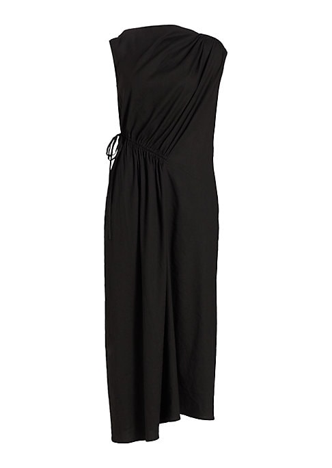 Asymmetric Luxe Tie Dress