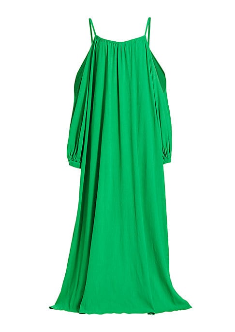 Chic Puff Sleeve Maxi Dress