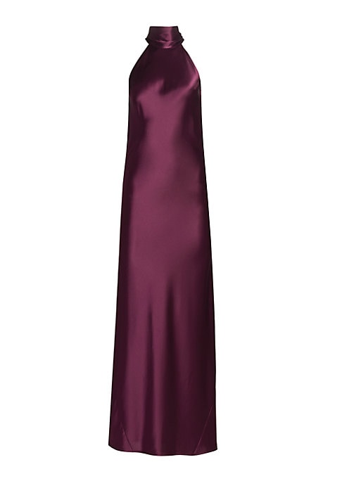 Lustrous Halter Gown