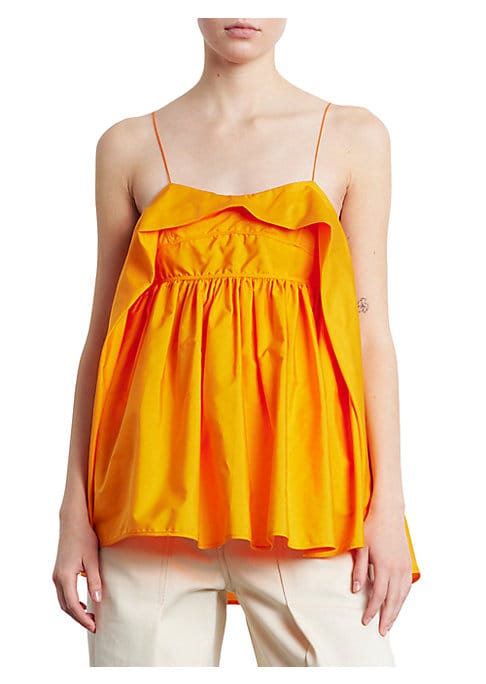 Ruffled Bright Top