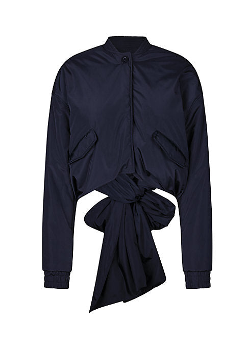 Sash Tie Bomber Jacket