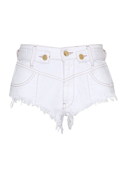 Frayed Denim Shortie
