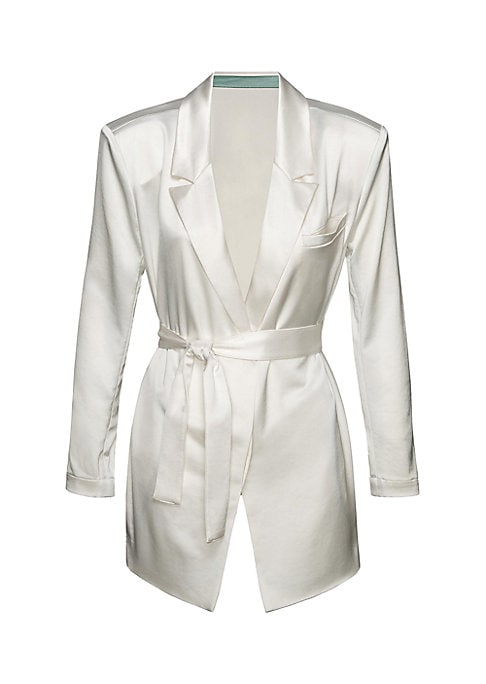 Chic Silk Wrap Blazer