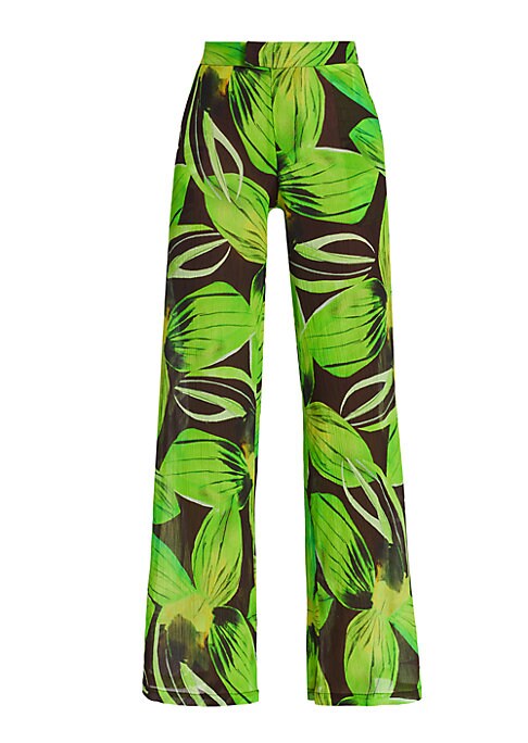 Tropical Silk Blend Trousers