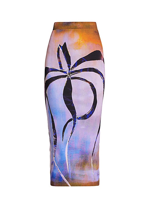 Chic Geometric Midi Skirt
