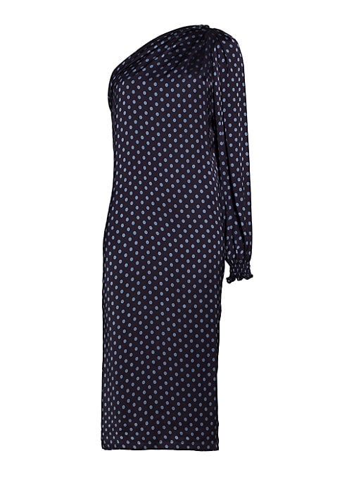 Dotted One-Shoulder Dress