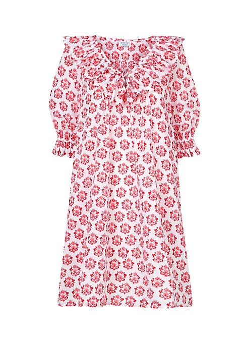 Scalloped Floral Mini Dress