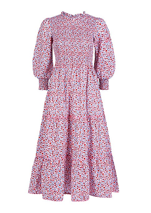 Chic Ruffled Midi Dress