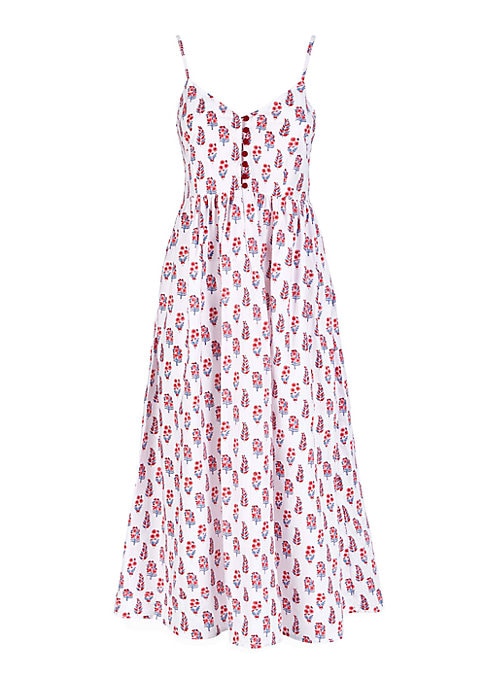 Vintage Print Summer Dress