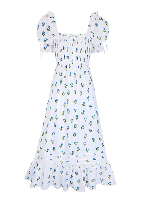 Blossom Ruffle Midi Dress