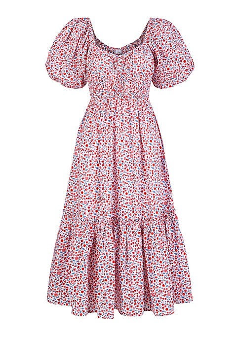 Floral Tiered Midi Dress