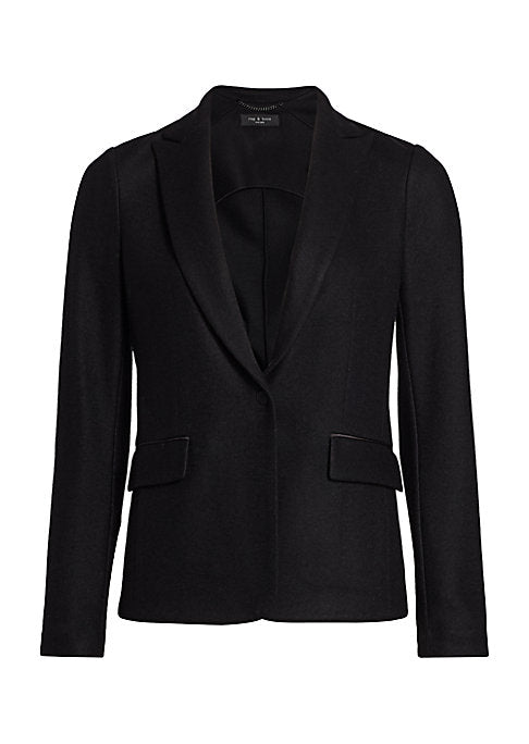 Chic Wool Blend Blazer