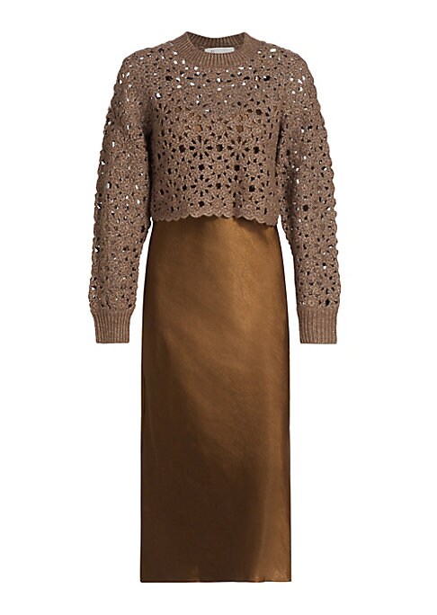 Floral Knit Dress Set