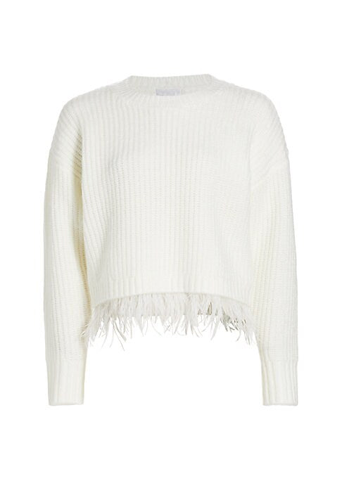 Feathered Edge Knit Sweater