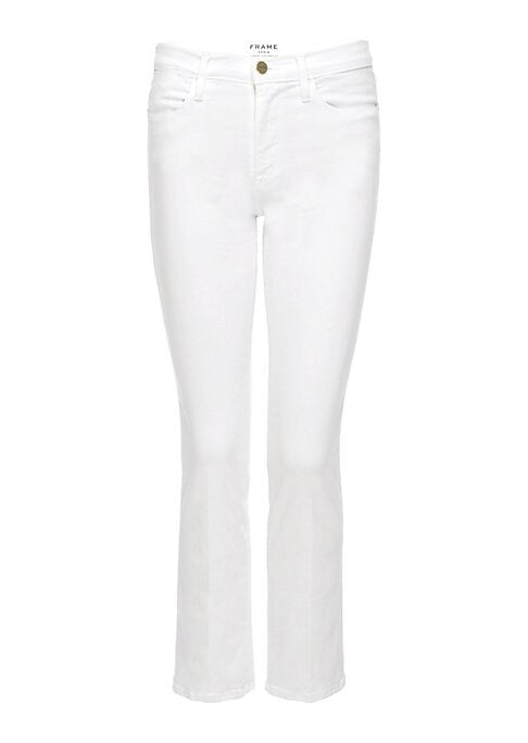 Stretch Straight-Leg Denim Pants