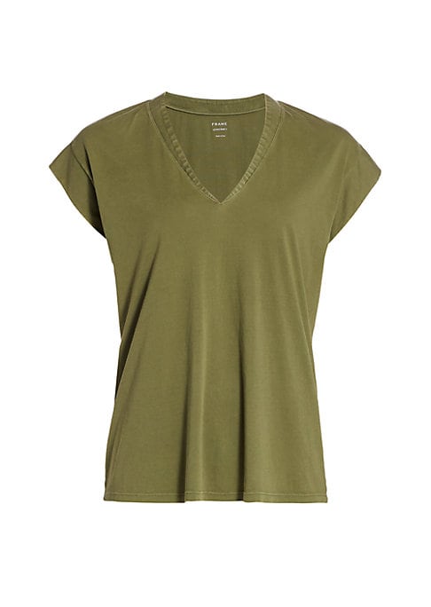 V-Neck Dolman Cotton Tee