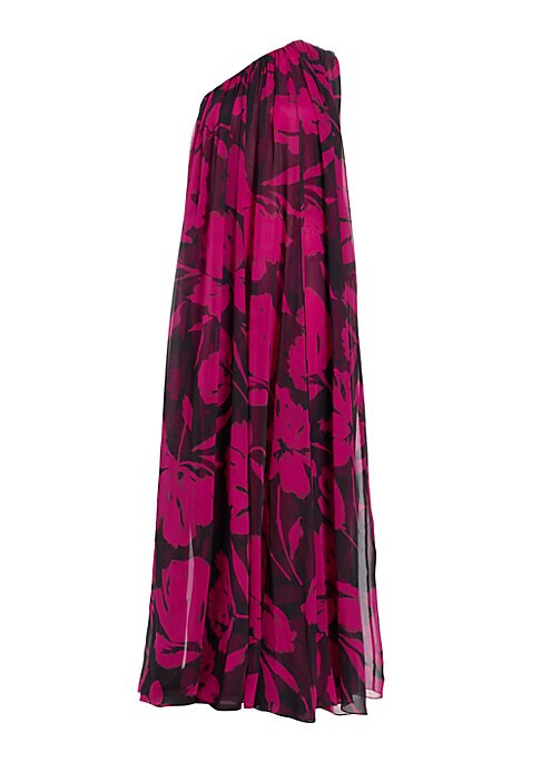 Elegant Floral Cascade Gown