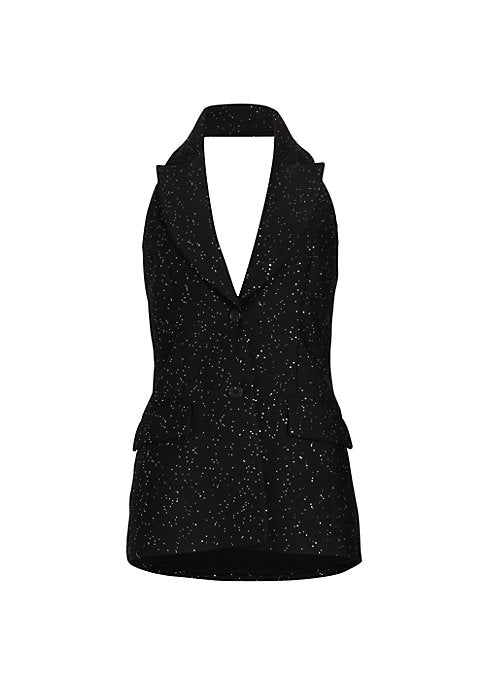 Shimmering Halter Vest