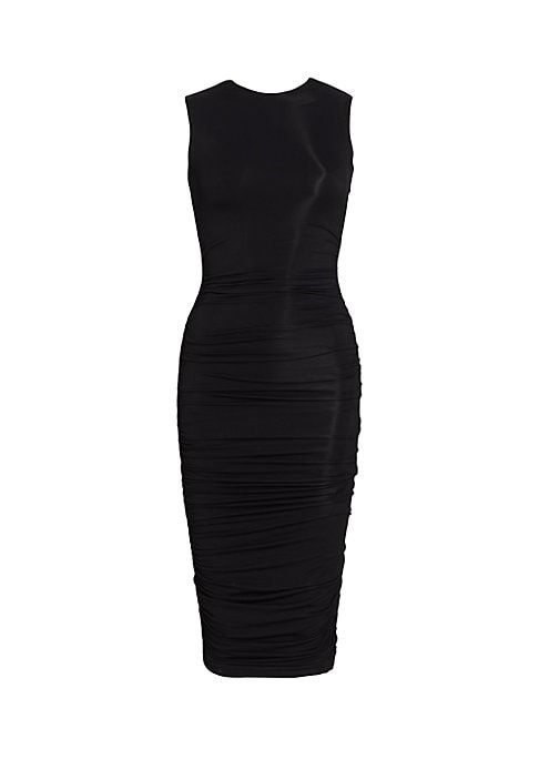 Ruching Elegance Midi Dress
