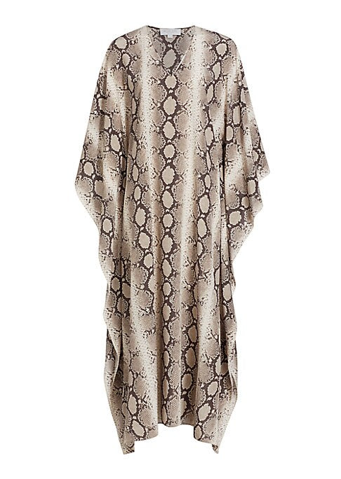 Exotic Silk Maxi Gown
