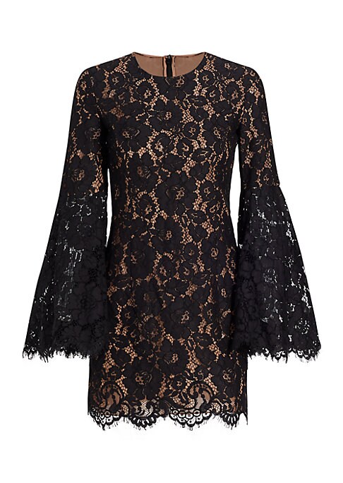 Lace Scallop Mini Dress