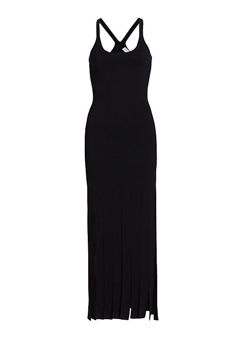 Fringe Bodycon Maxi Dress