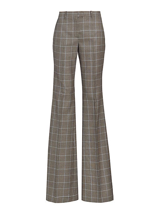 Chic Glen Check Flare Pants
