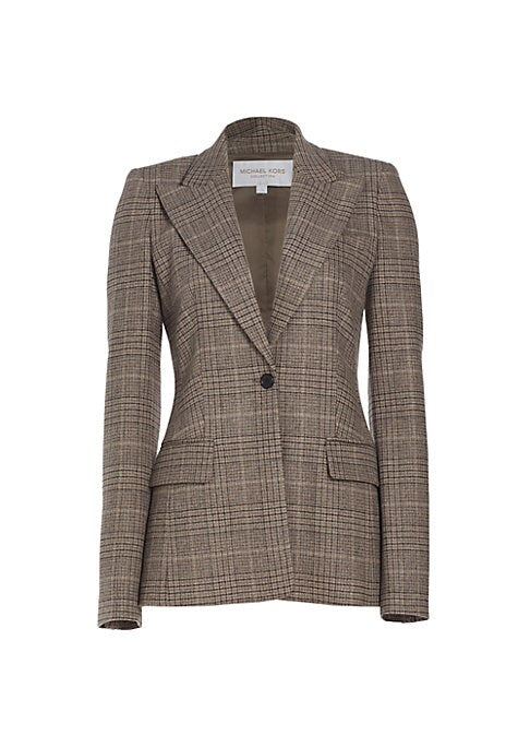 Chic Wool Flannel Blazer