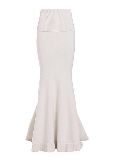 Lux Cashmere Fishtail Skirt