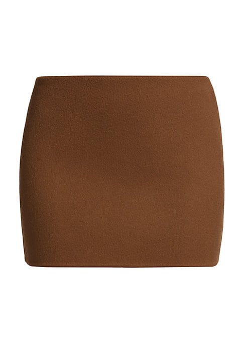 Luxe Wool Mini Skirt