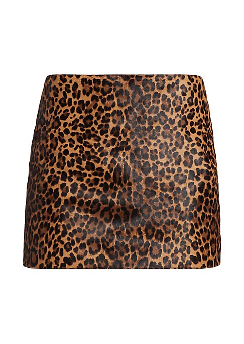 Leopard Luxe Calf Skirt