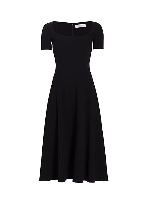 Flared Elegance Midi Dress