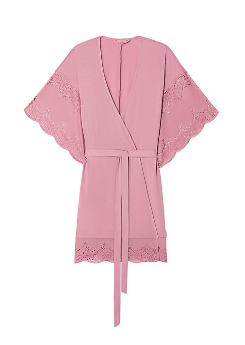 Luxe Lace Wrap Robe