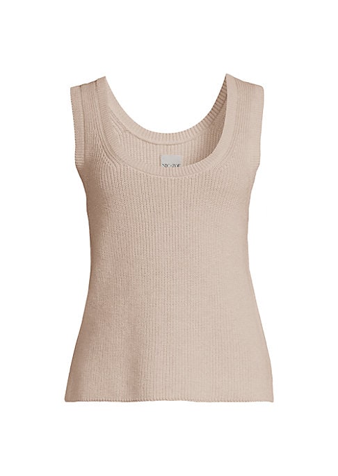 Scoopneck Knit Sleeveless Top